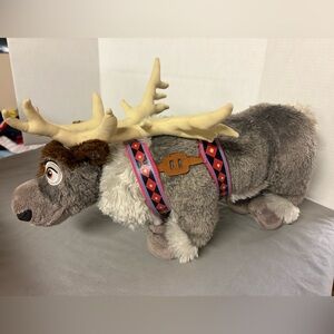 Disney Parks Frozen Sven Plush Reindeer with Decorative Harness Accents
